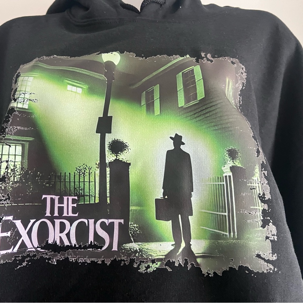 Black Graphic The Exorcist Hoodie